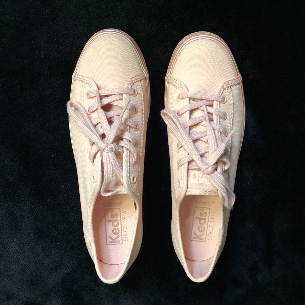 Rose Gold Platform Keds